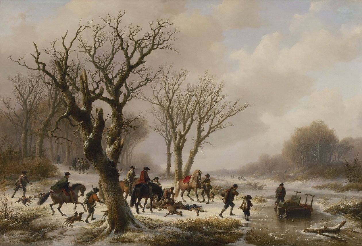 Nach der Jagd von Eugene Joseph Verboeckhoven