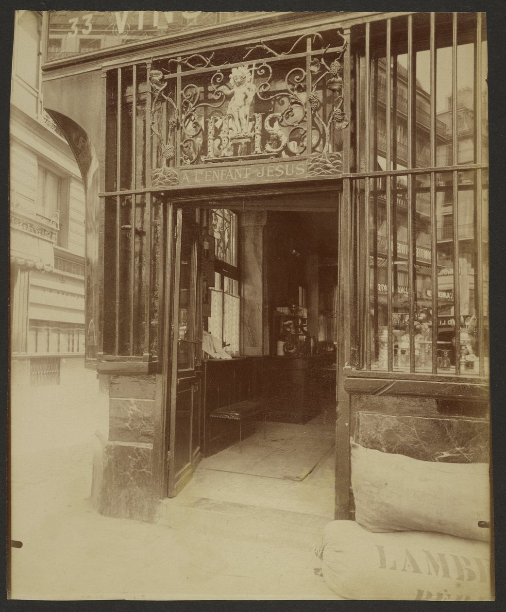 33 Rue des Bourdonnais von Eugène Atget
