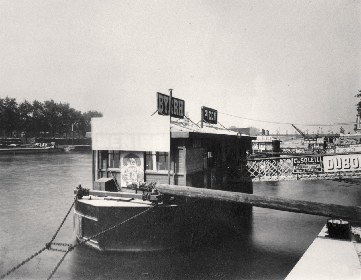 Boot auf der Seine von Eugène Atget