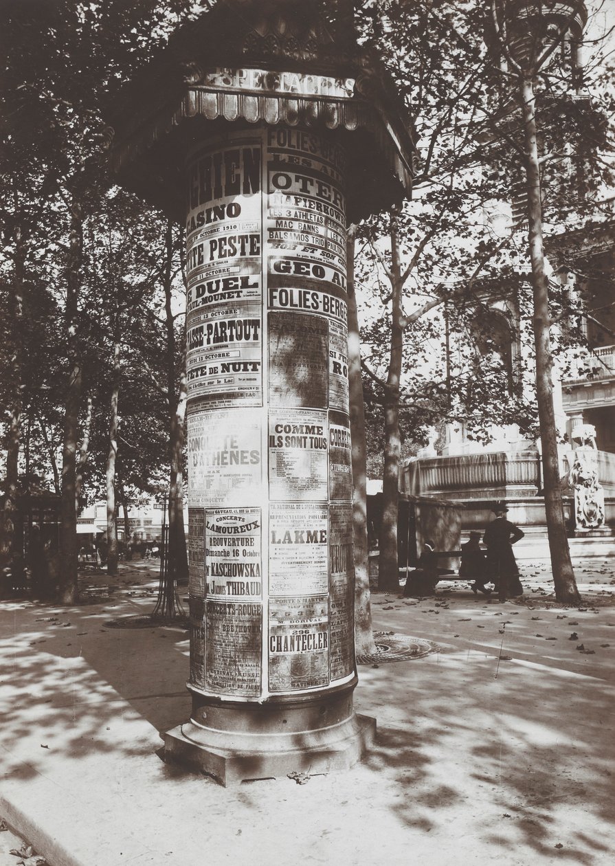 Colonne-St. Sulpice von Eugène Atget