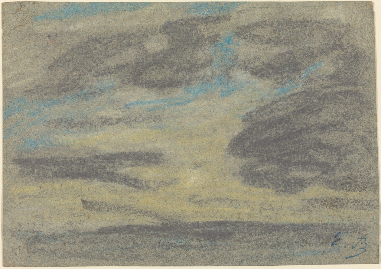 Wolken über dem Meer von Eugène Boudin