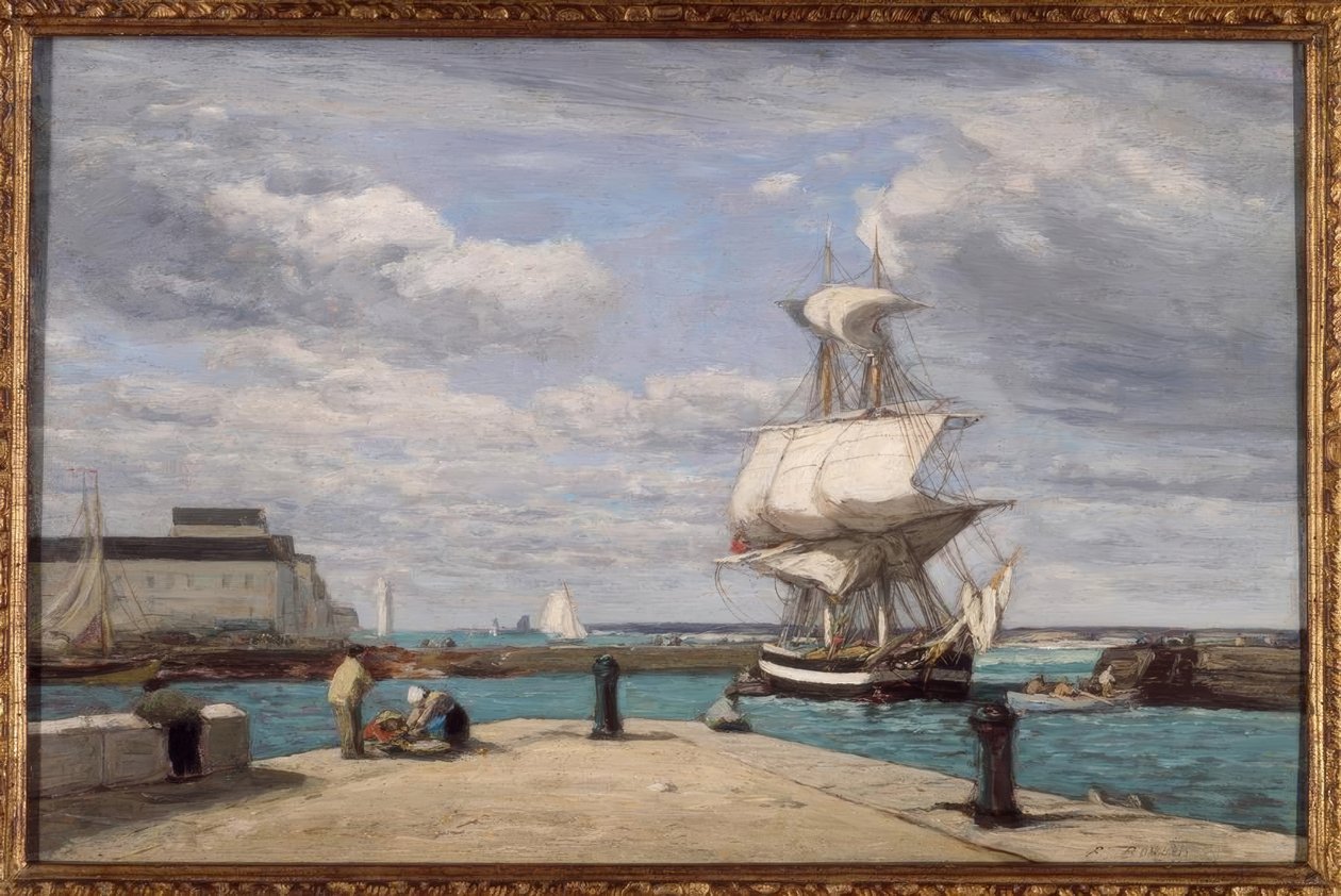 Honfleur, der Hafen von Eugene Louis Boudin