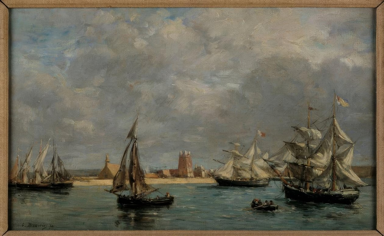 Der Hafen von Camaret von Eugene Louis Boudin