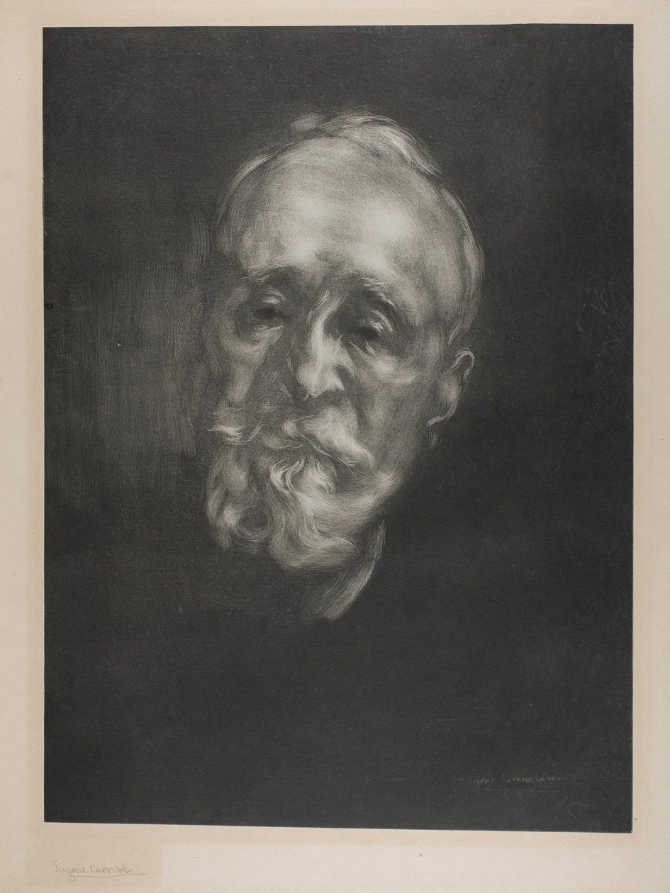 Porträt von Puvis de Chavannes von Eugène Carrière