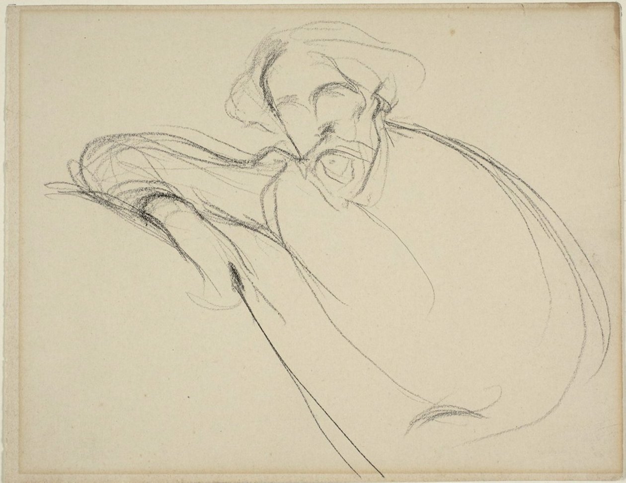 Studie von Alphonse Daudet von Eugène Carrière