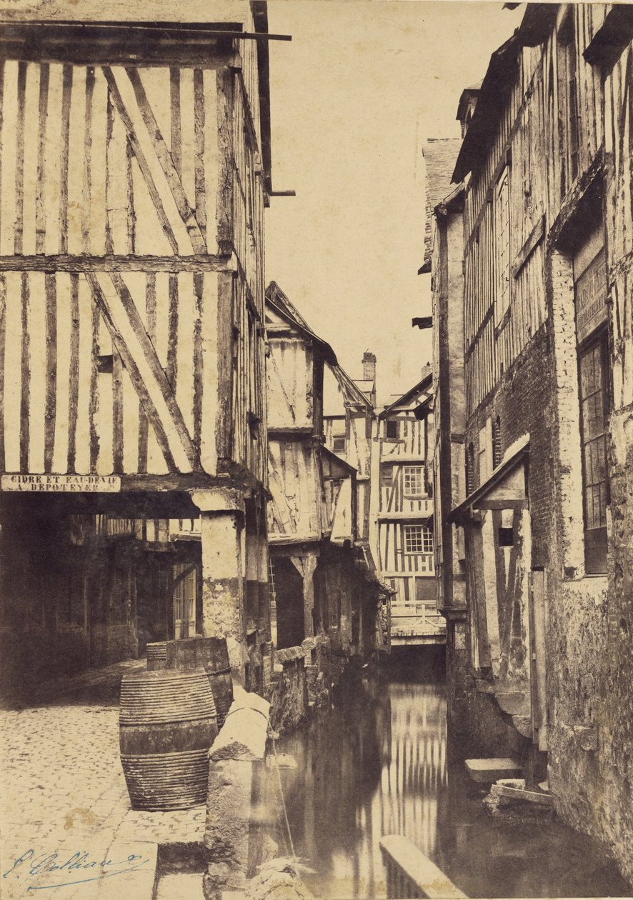 Gasse mit Kanal von Eugène Colliau