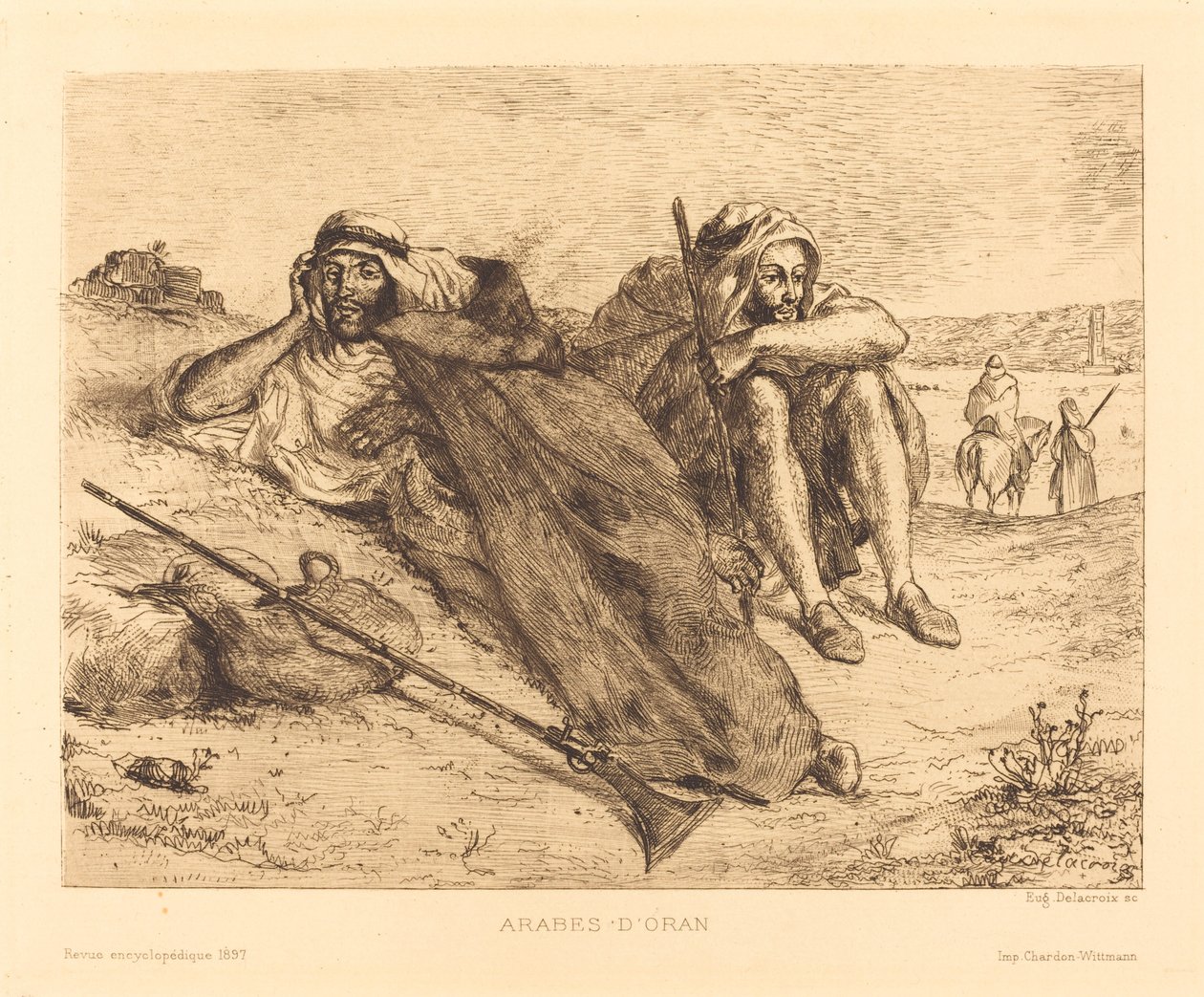 Araber von Oran von Eugène Delacroix