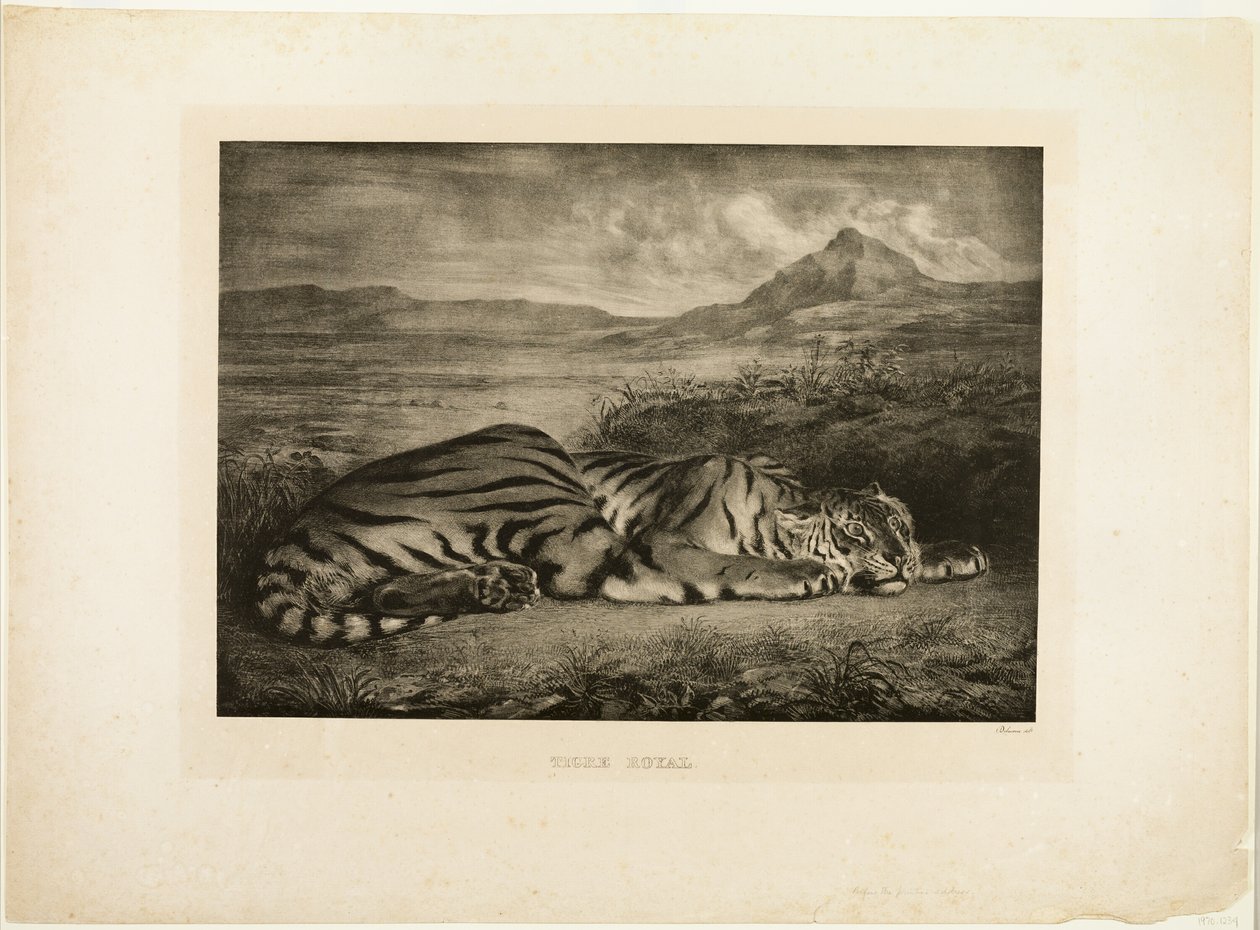 Bengalischer Tiger von Eugène Delacroix