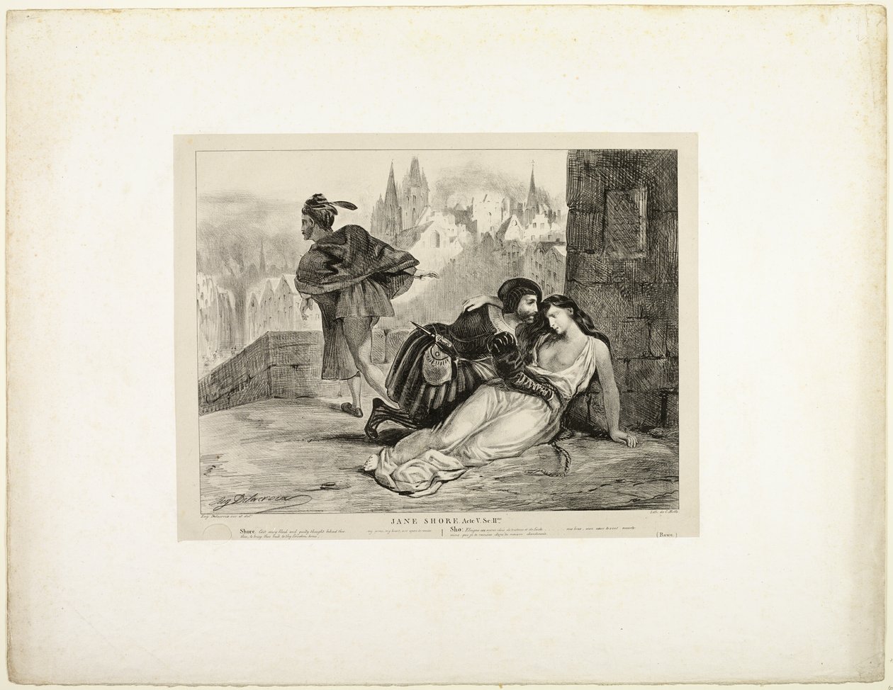 Jane Shore von Eugène Delacroix