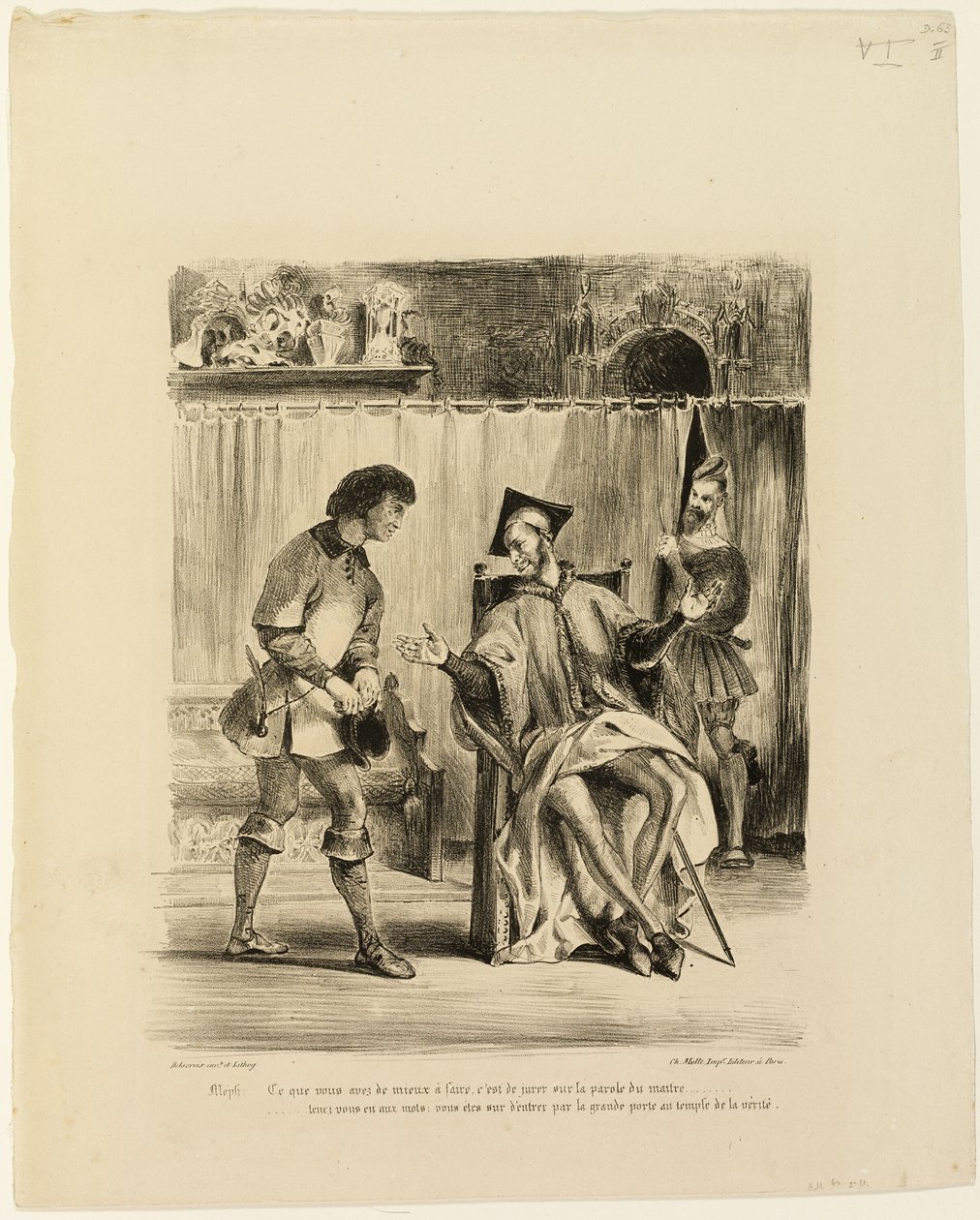 Mephistopheles empfängt den Studenten von Eugène Delacroix