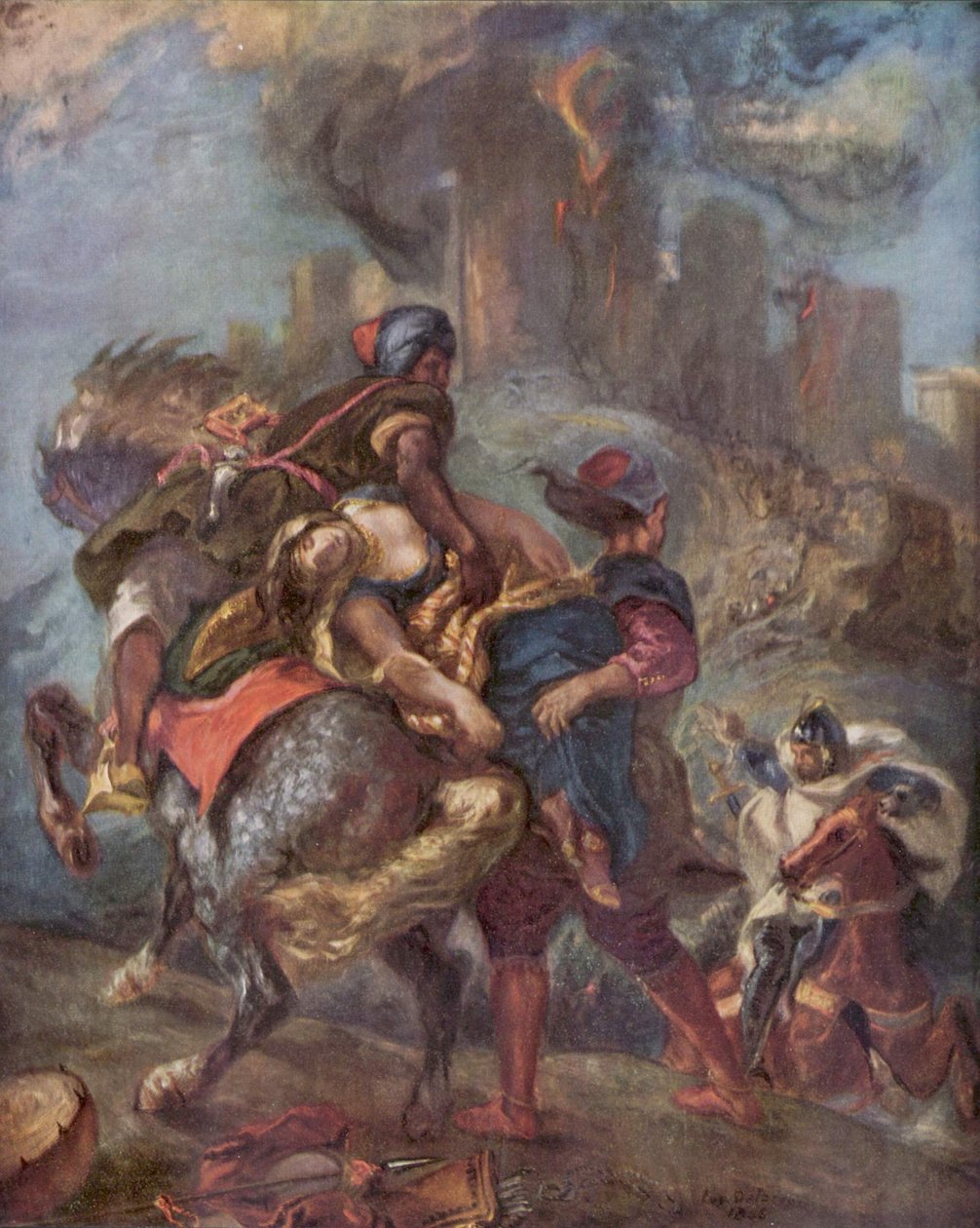 Die Entführung der Rebecca von Eugène Delacroix