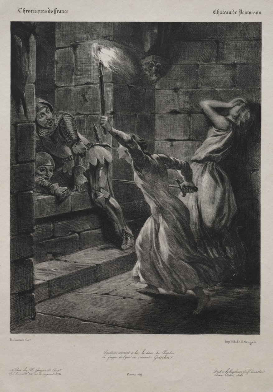 Die Schwester von Duguesclin von Eugène Delacroix