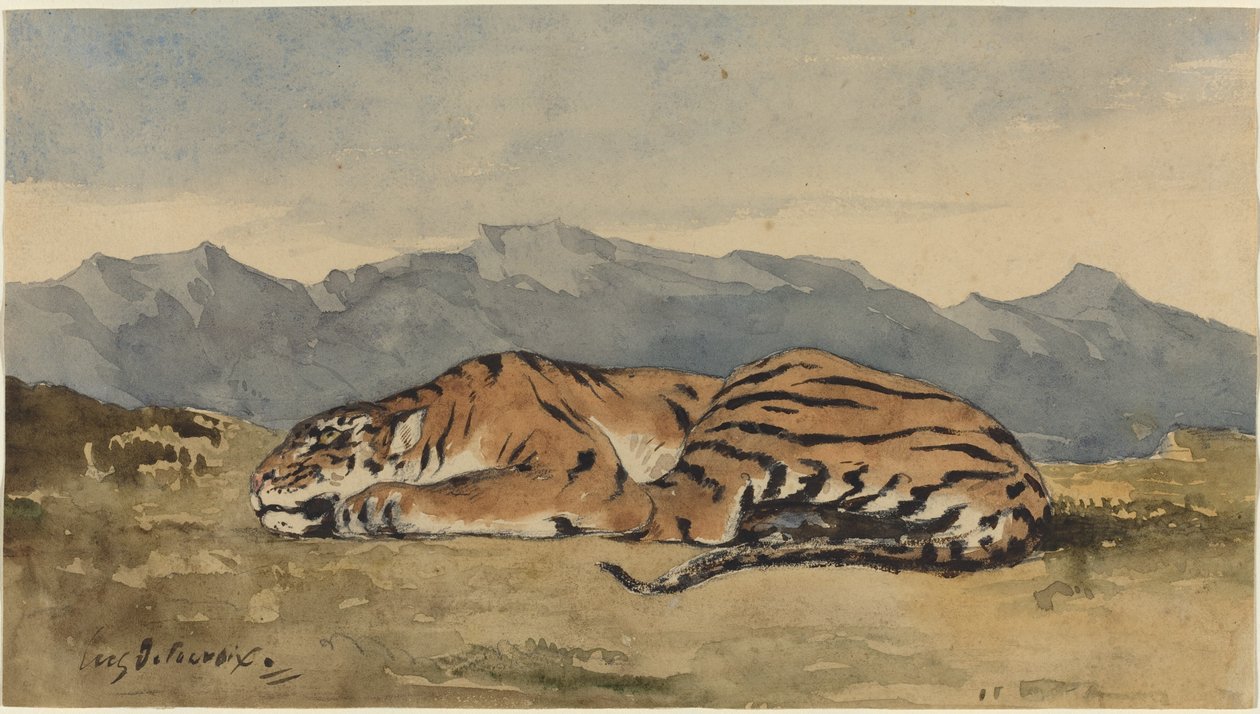 Tiger von Eugène Delacroix