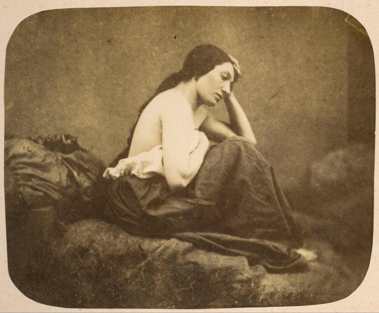 Weibliches Porträt von Eugène Durieu