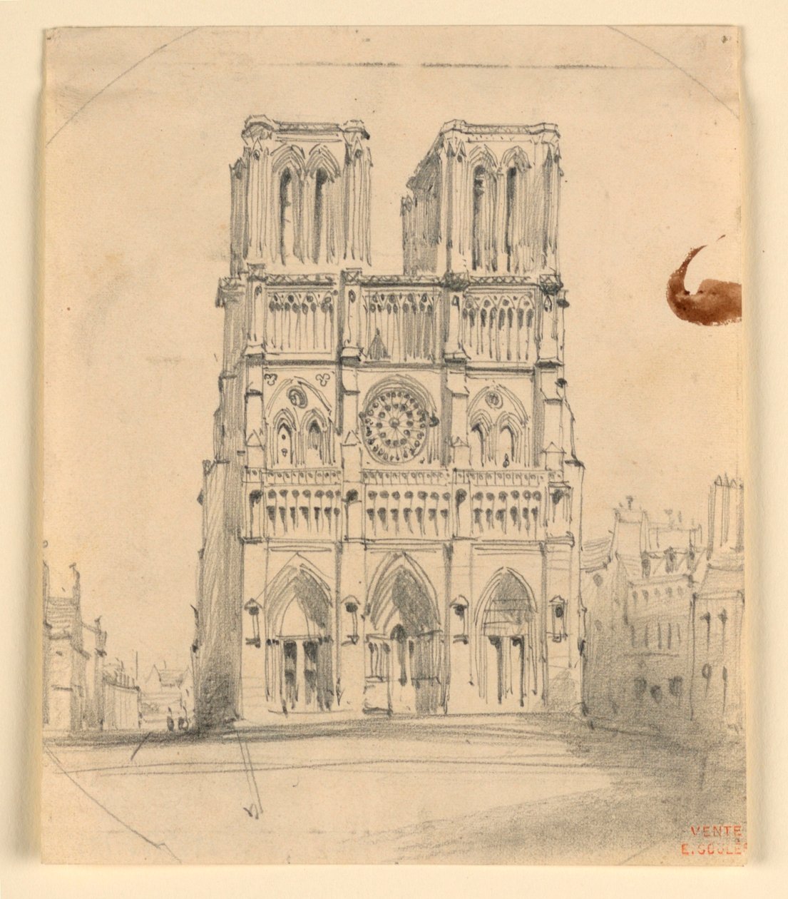 Notre Dame in Paris von Eugène Edouard Soulès