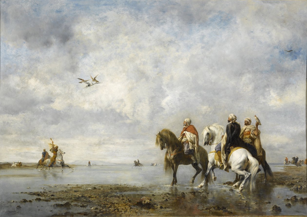 Die Reiherjagd von Eugène Fromentin