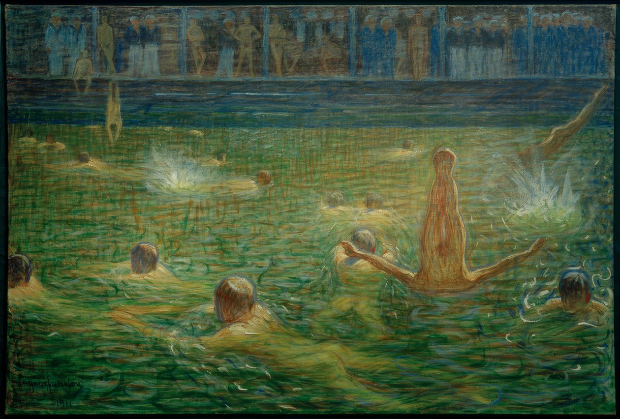Kaltes Bad von Eugène Jansson