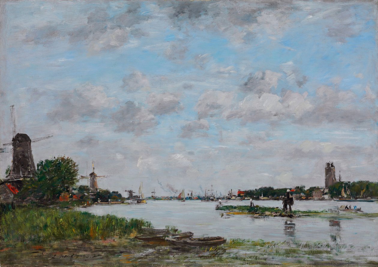 Die Maas bei Dordrecht von Eugene Louis Boudin