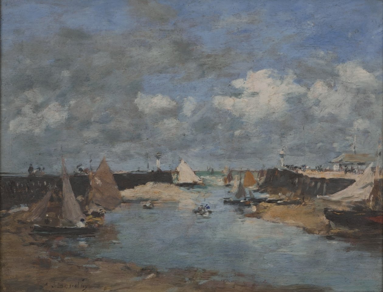 Hafen von Trouville von Eugene Louis Boudin