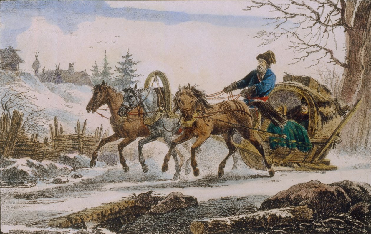Kibitka, 1820 von Eugéne Pluchart