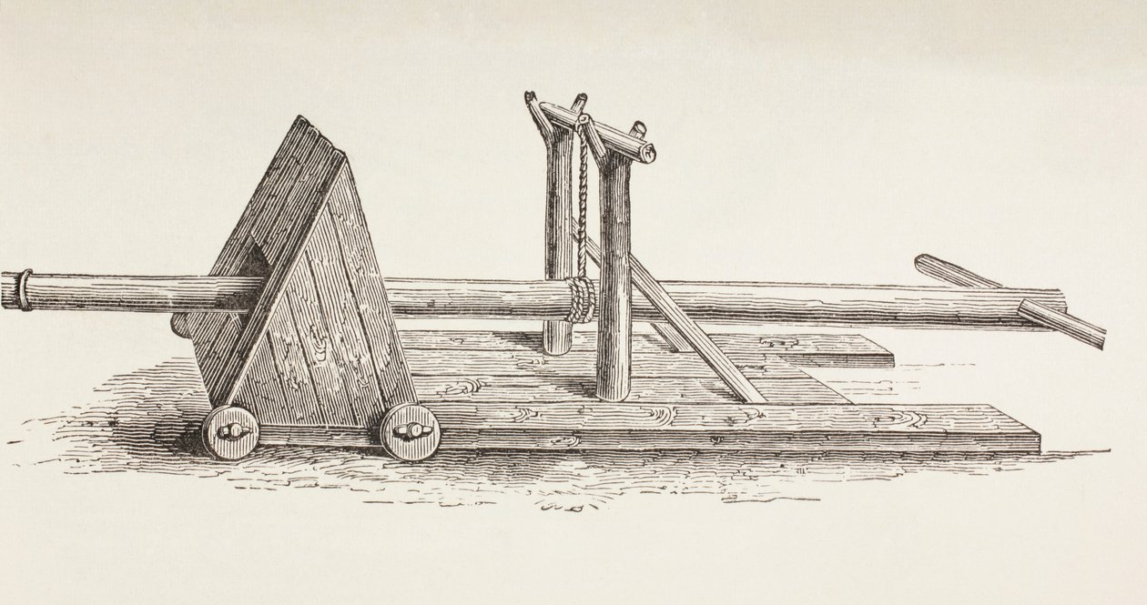 Mittelalterlicher Rammbock, ca. 1880 von European School
