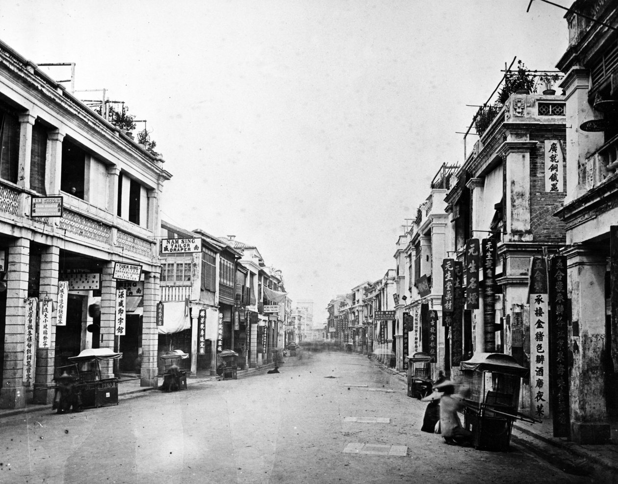 Queens Road, Hongkong, ca. 1875 von European Photographer