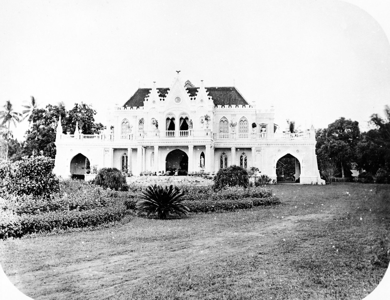 Raden Salehs Haus, Cikini, Java, um 1872 von European Photographer