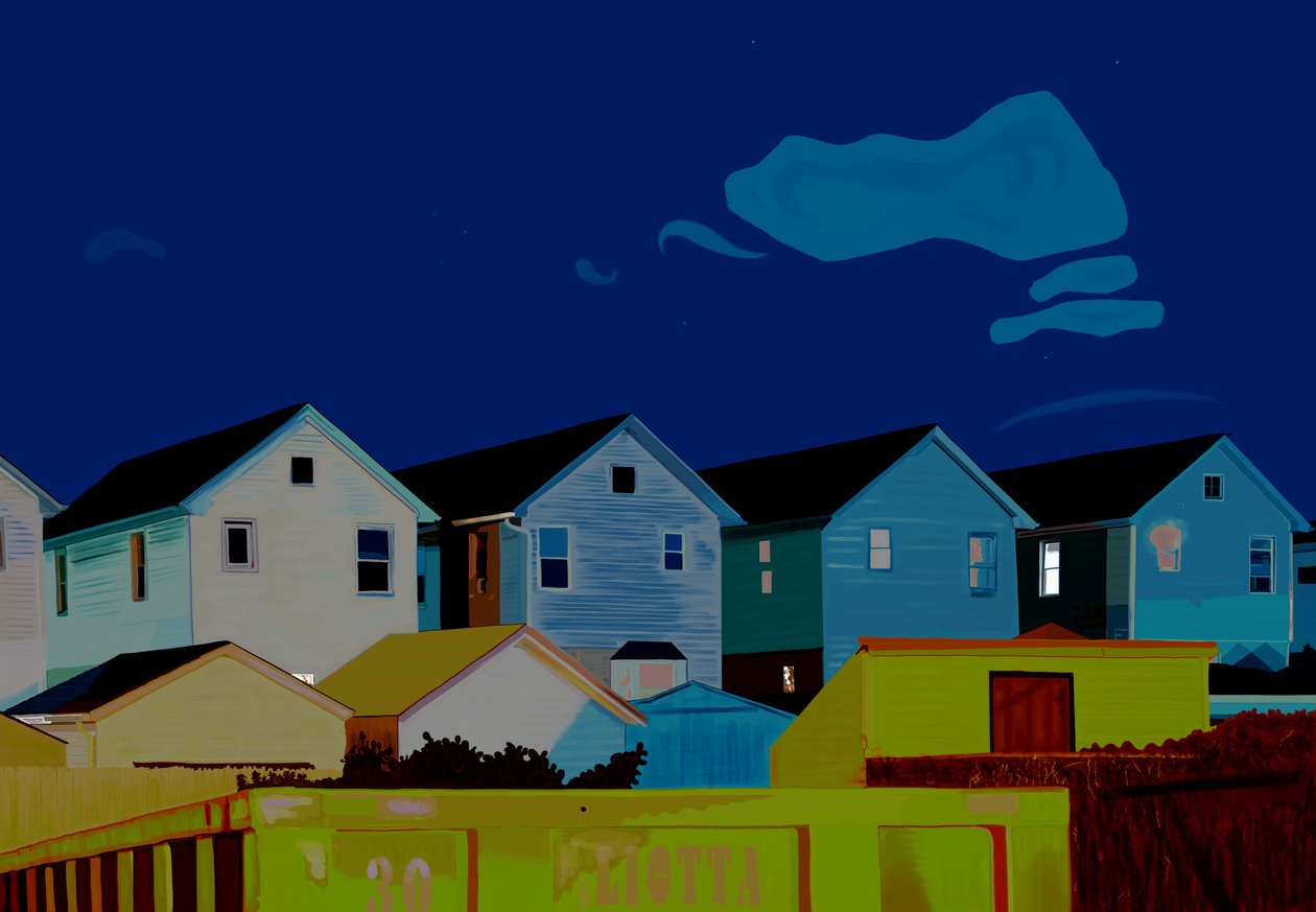 Häuser in Queens von Evan Sklar