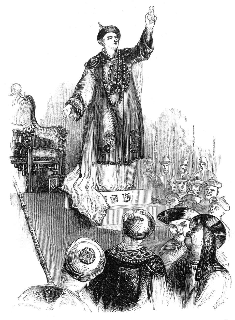 Das Gelübde des Kaisers, 18. Jahrhundert, 1847 von Evans