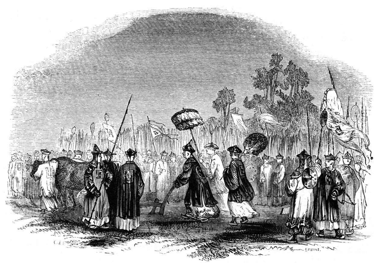 Das jährliche Frühlingsfest, 1847 von Evans