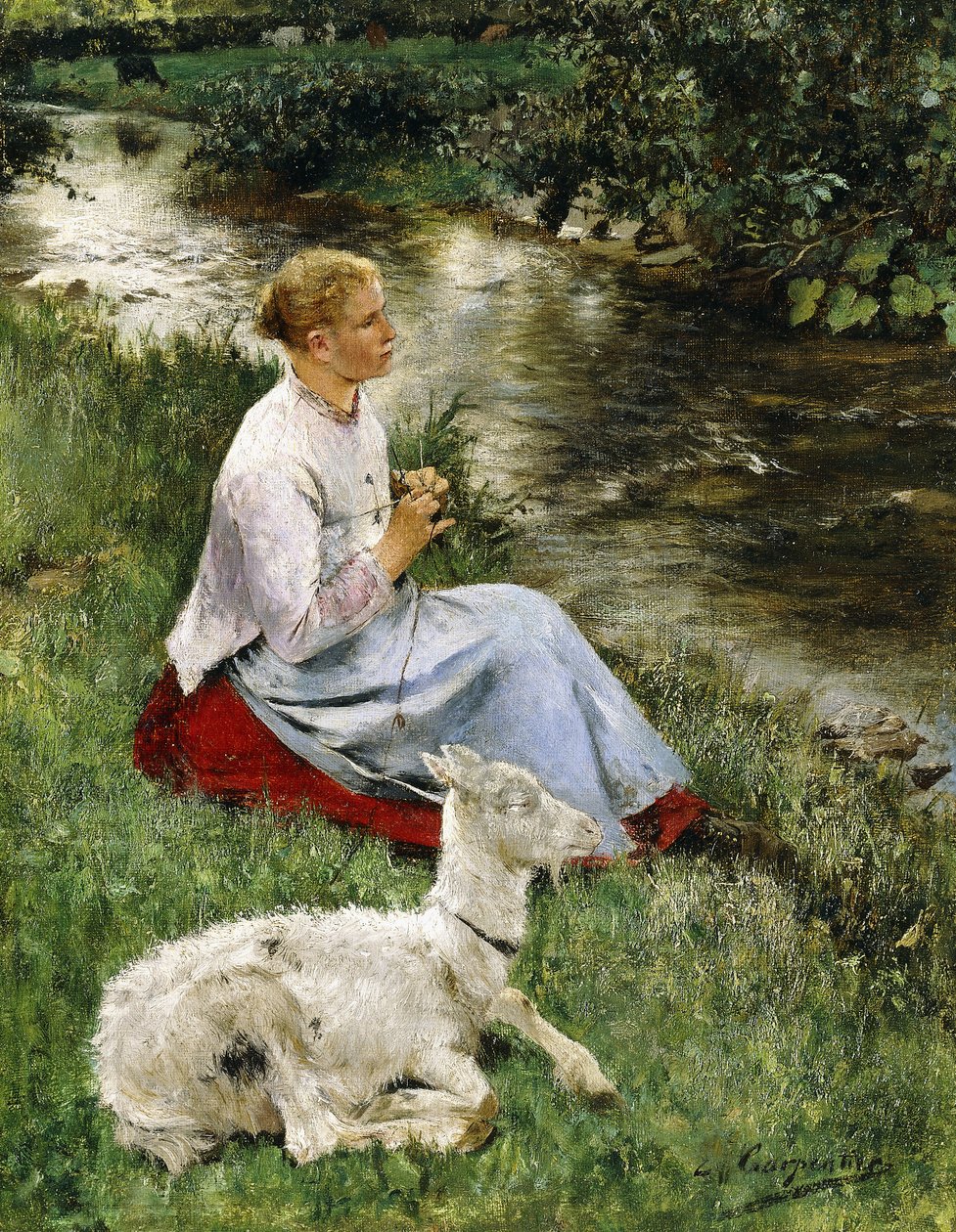 Die junge Schäferin von Evariste Carpentier