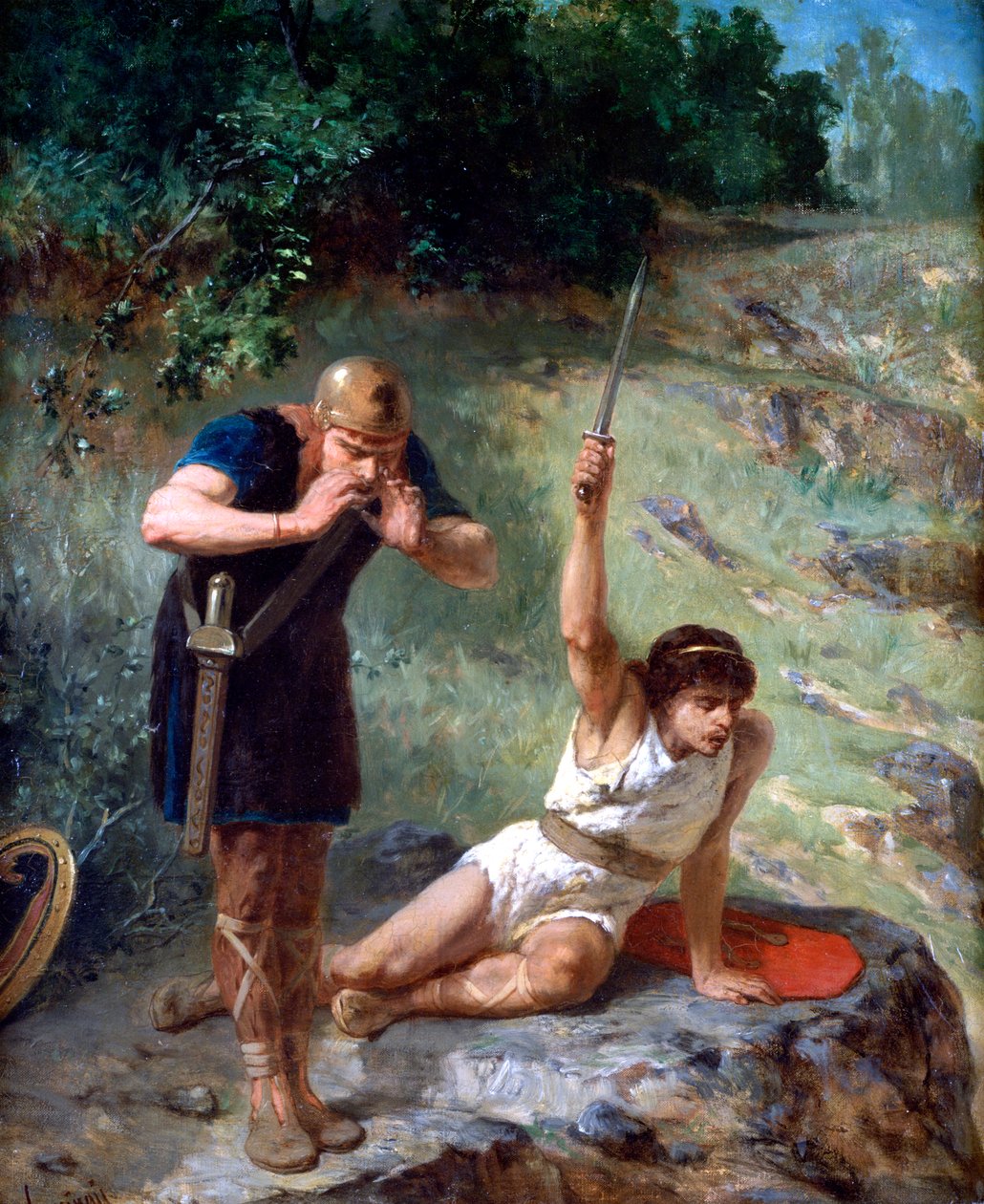 Der Ritter ruft, um 1842-1896 von Evariste Vital Luminais