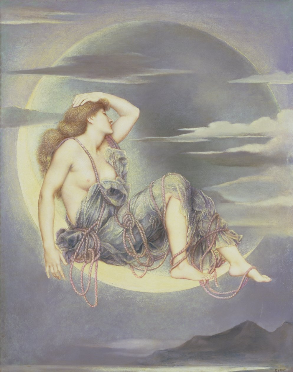 Luna, 1885 von Evelyn De Morgan