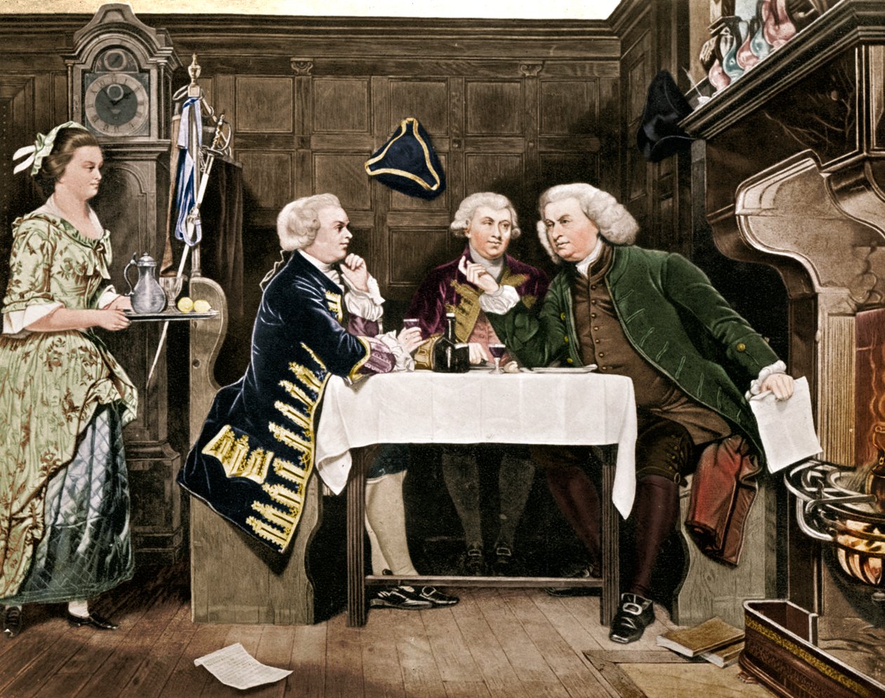Dr. Johnson, Goldsmith und Boswell, 1909 von Eyre Crowe