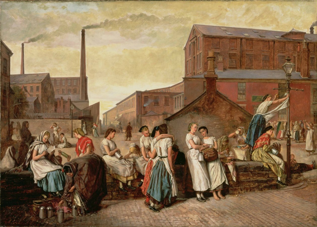 Die Mittagspause, Wigan von Eyre Crowe