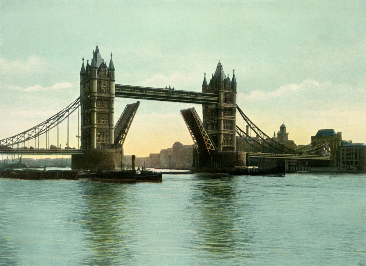 Die Tower Bridge, um 1900 von Eyre and Spottiswoode