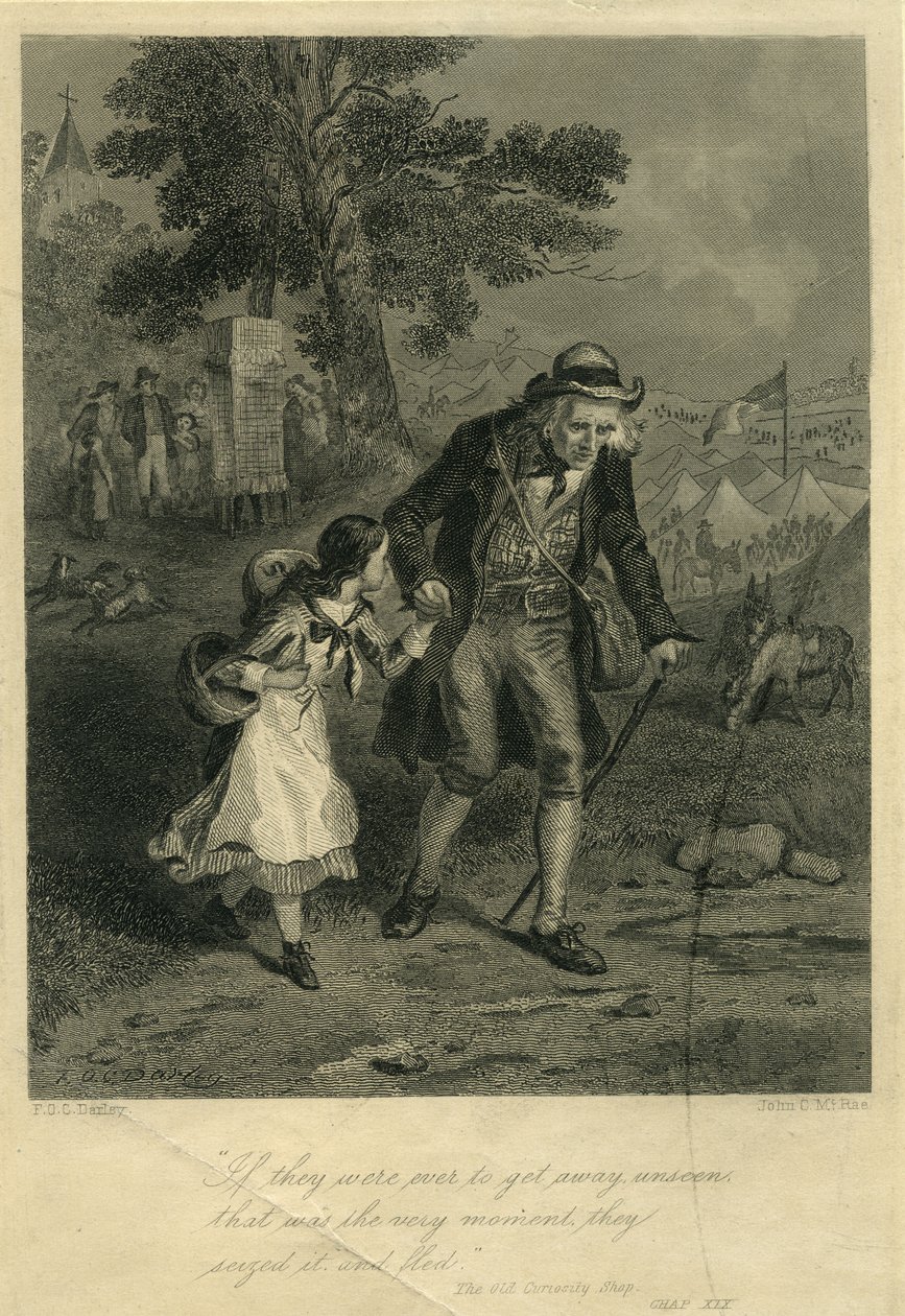 Old Curiosity Shop: Nell Trent und Großvater von F.O.C. and McRae, C. John Darley