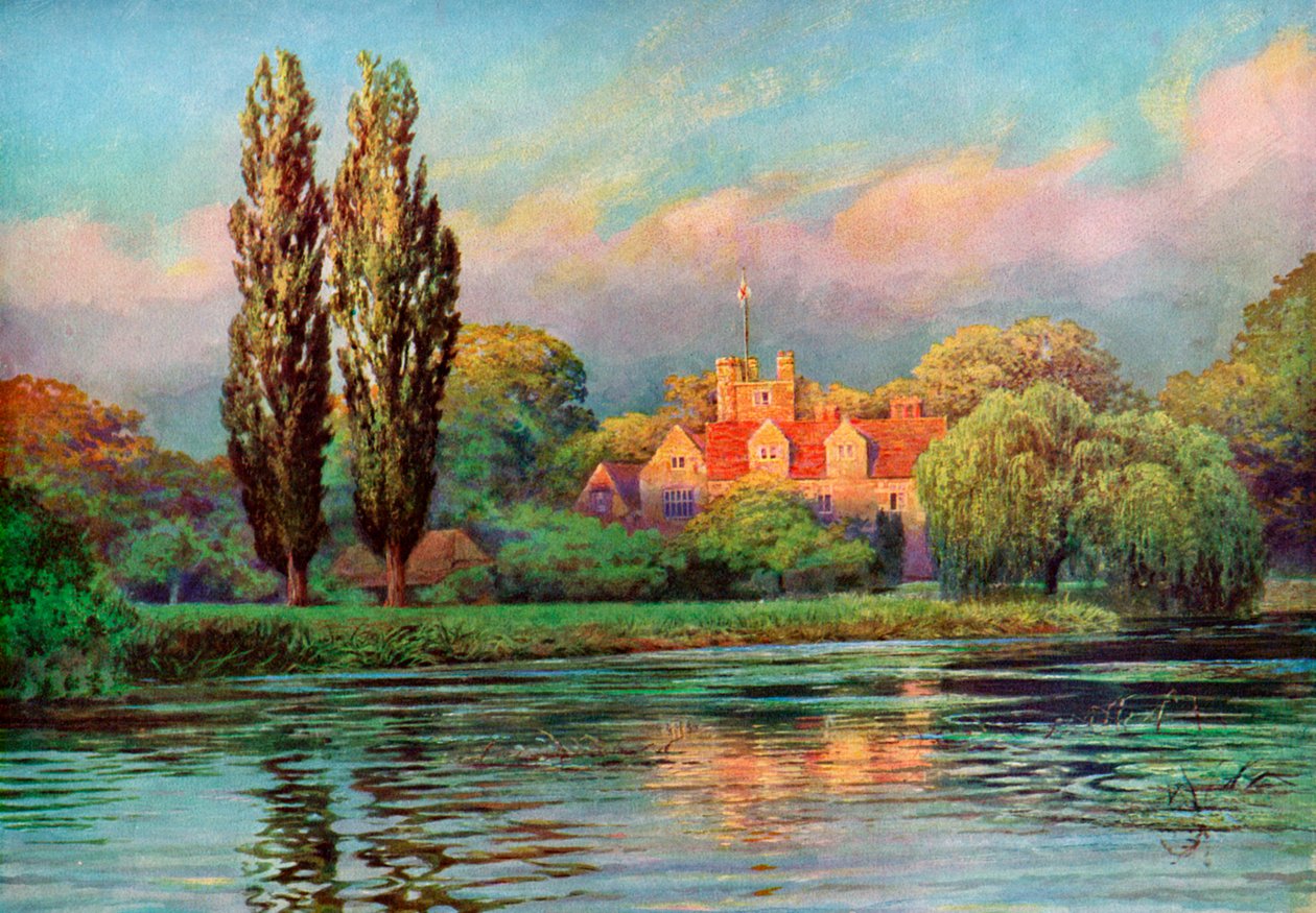 Bisham Abbey, Berkshire, 1924-1926 von F. C. Varley