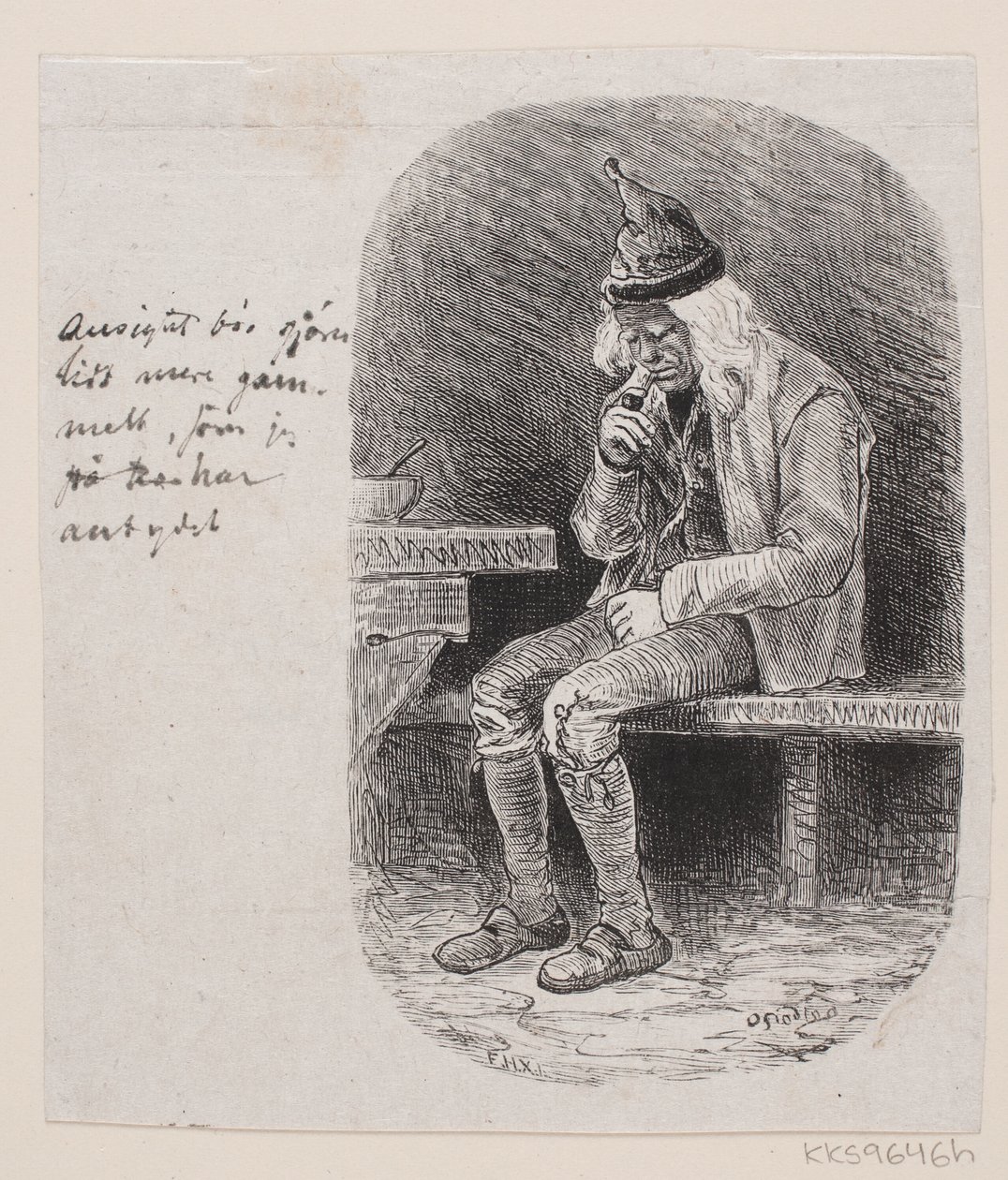 Illustration zu "Den siebten Vater im Haus" von F. Hendriksen