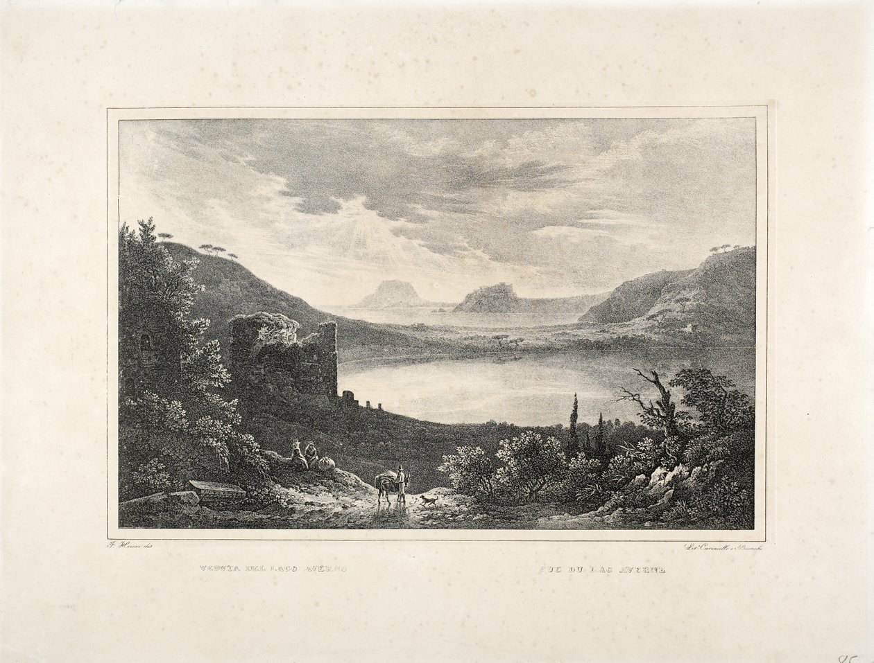 Blick auf den Avernosee von F. Homer