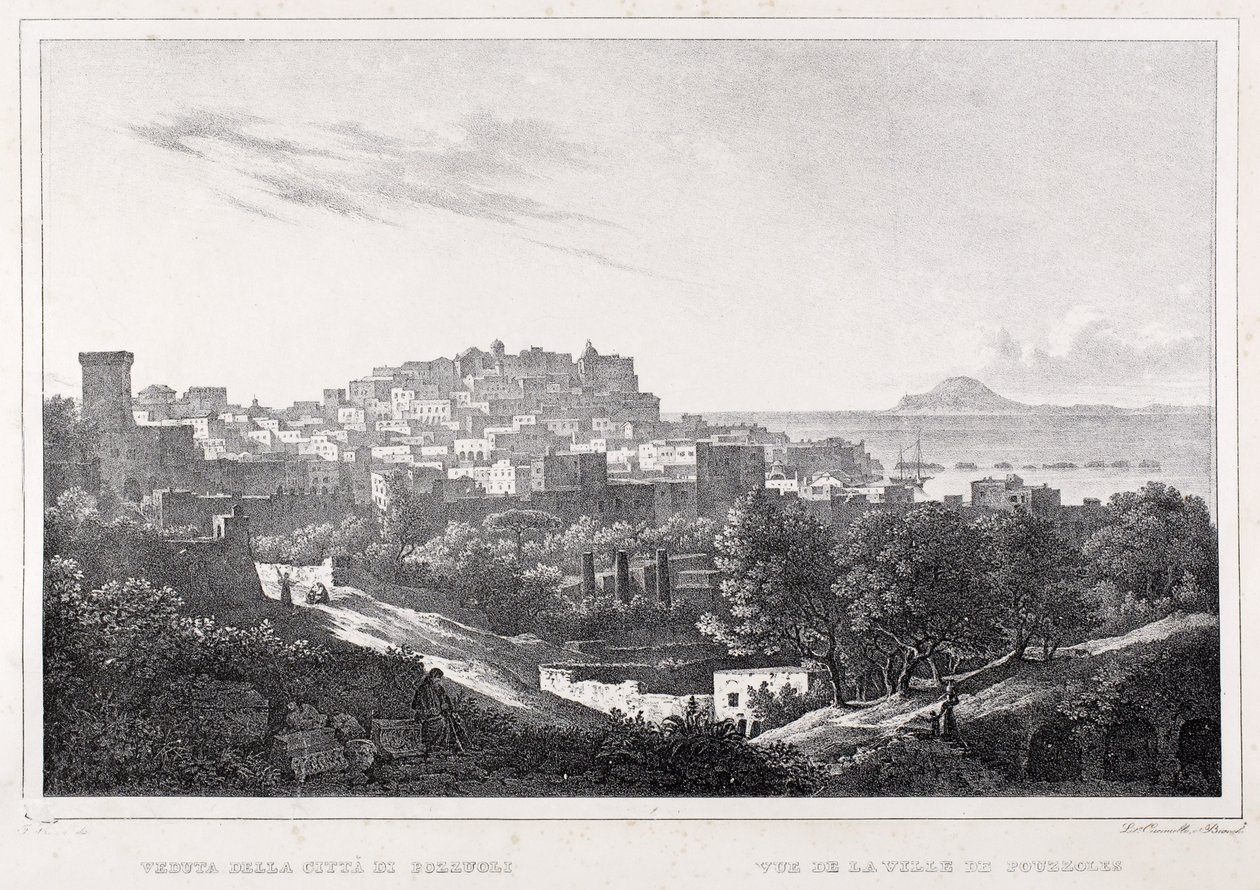 Ansicht der Stadt Pozzuoli von F. Homer