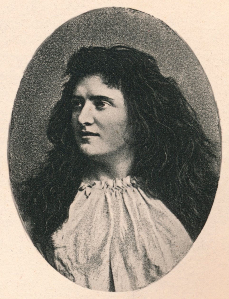 Fanny Moody, ca. 1890, 1895 von F. Jenkins Heliog