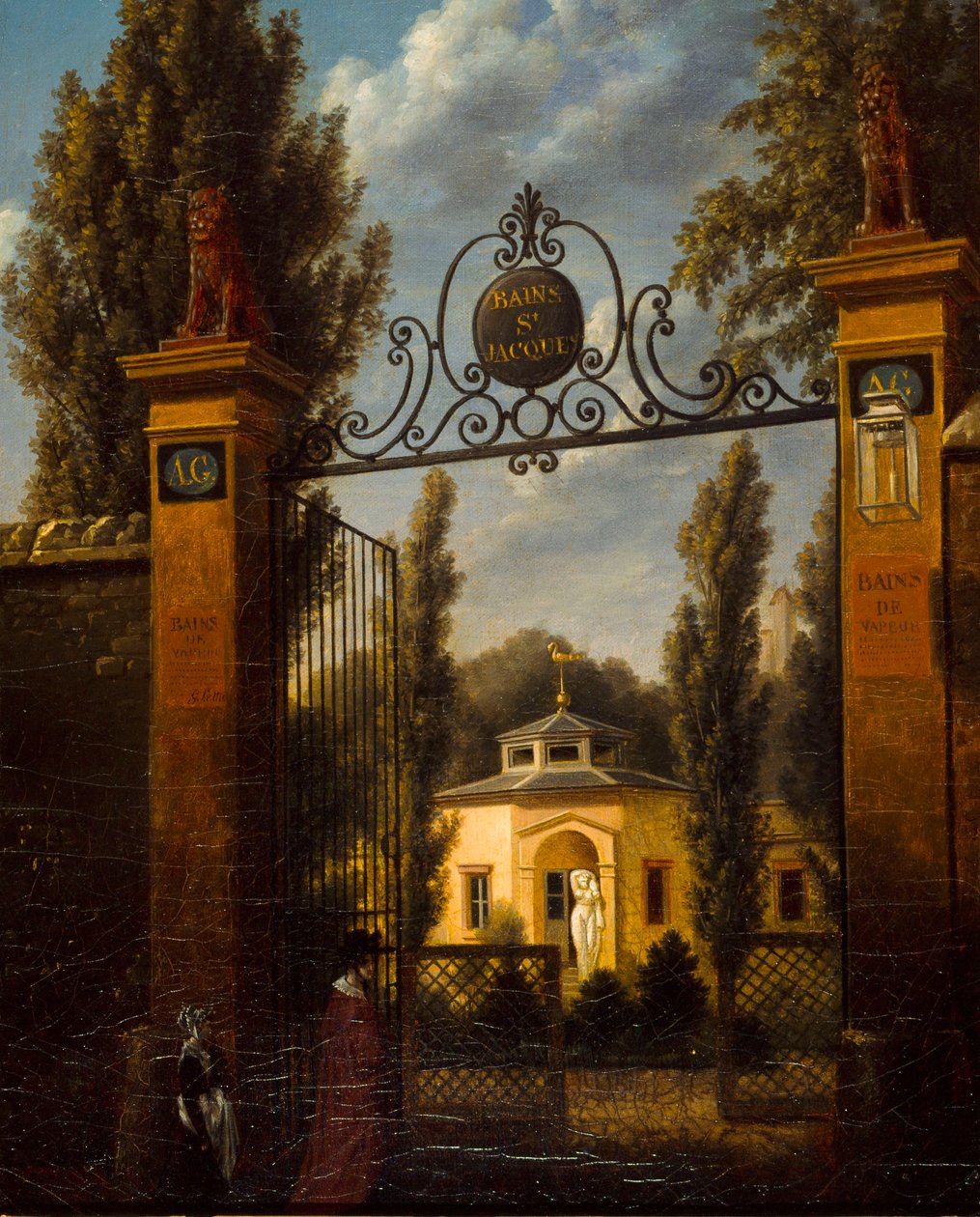 Die Bains St. Jacques, Rue des Feuillantines von F. Lettie