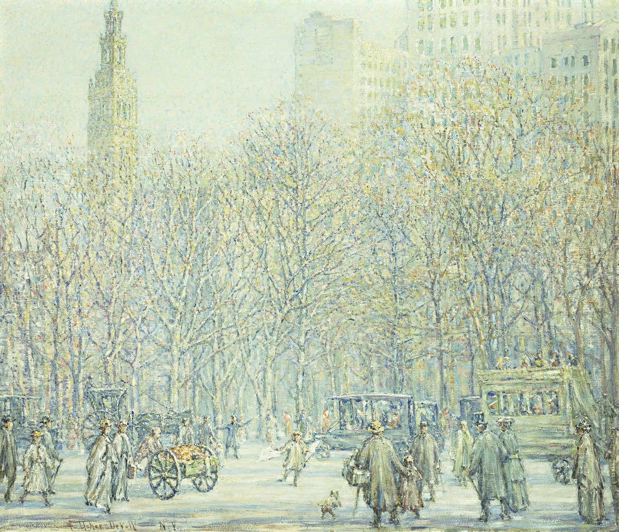 Winter in New York von F. Usher de Voll
