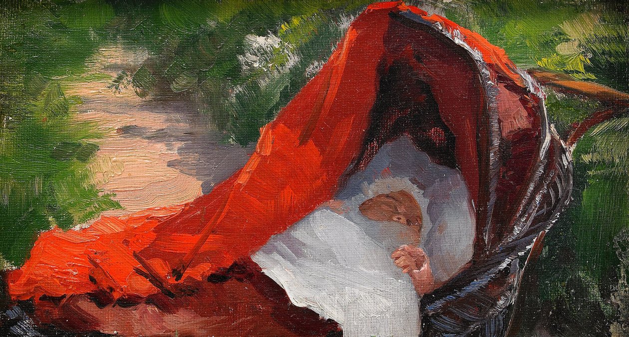 Sov sa sott - Baby im Kinderwagen von Fanny Brate