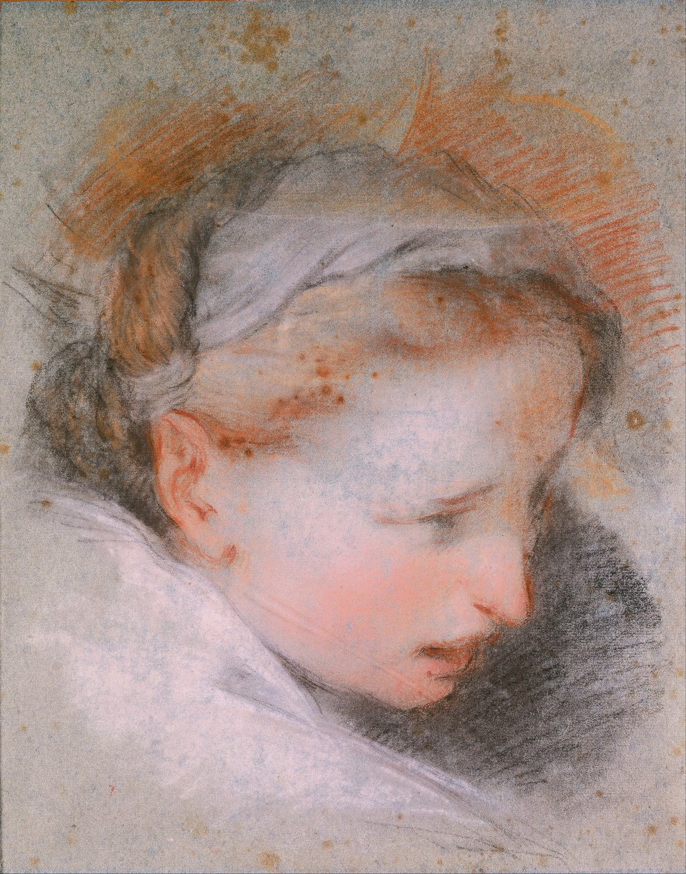 Kopf einer Frau, 1568-1569 von Federico Barocci