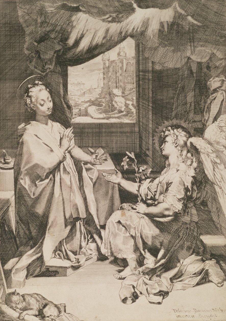 Die Verkündigung, ca. 1581 von Federico Barocci