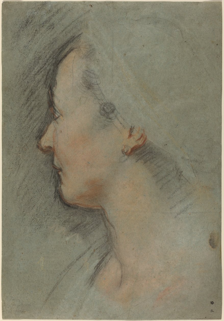 Kopf einer Frau von Federico Barocci