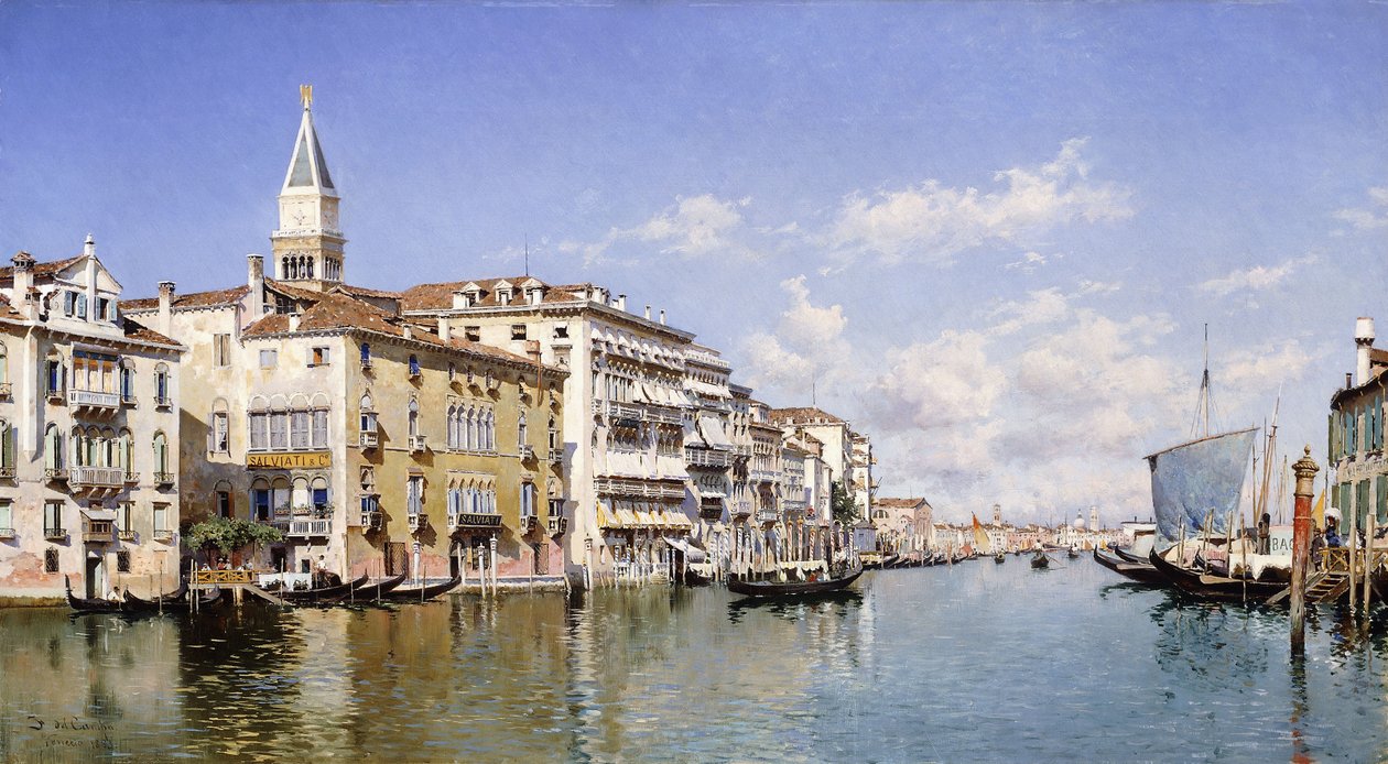 Der Canal Grande, Venedig, 1883 von Federico del Campo