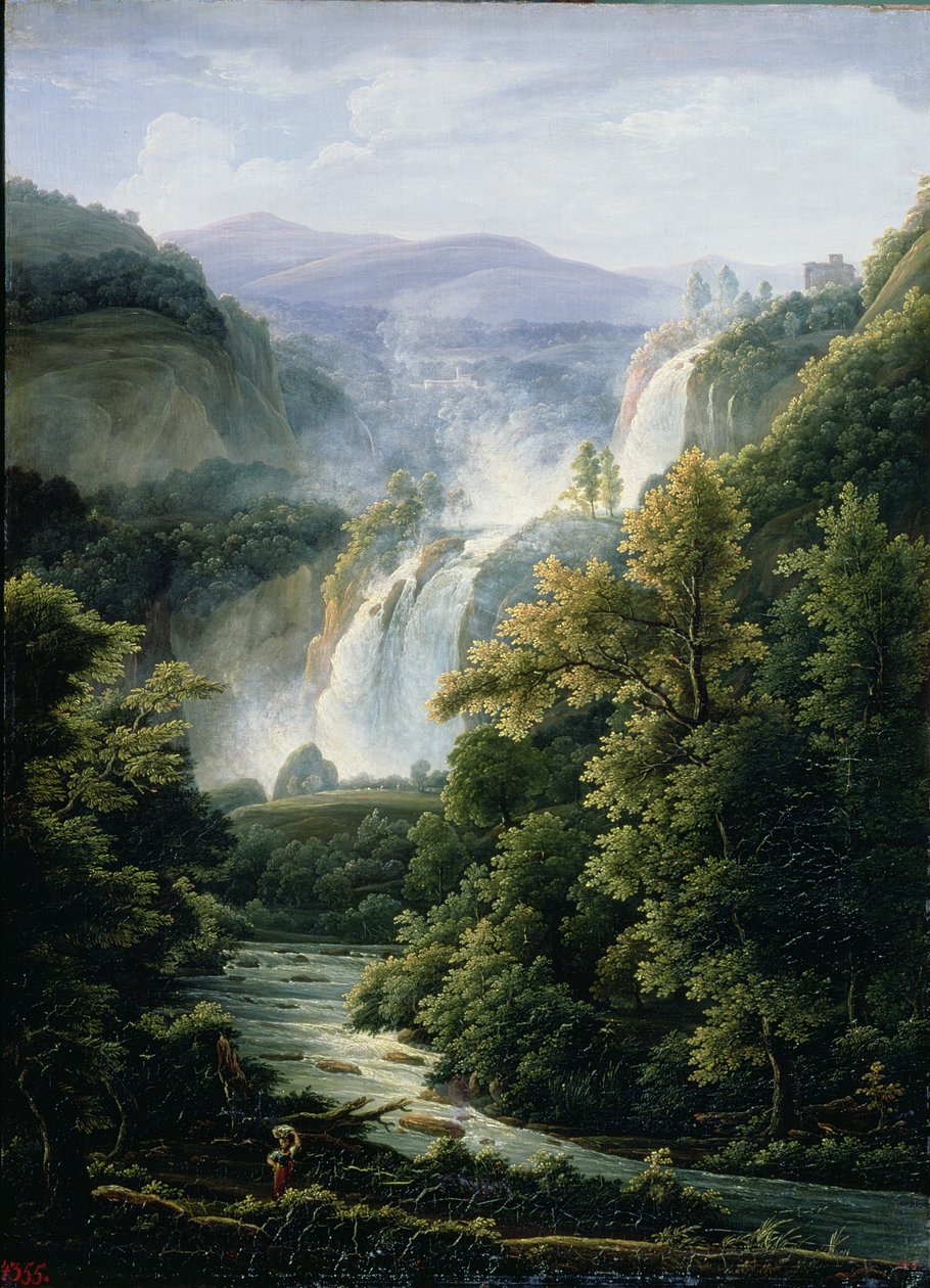 Der Wasserfall Caduta delle Marmore am Fluss Velino, 1819 von Fedor Mikhailovich Matveev